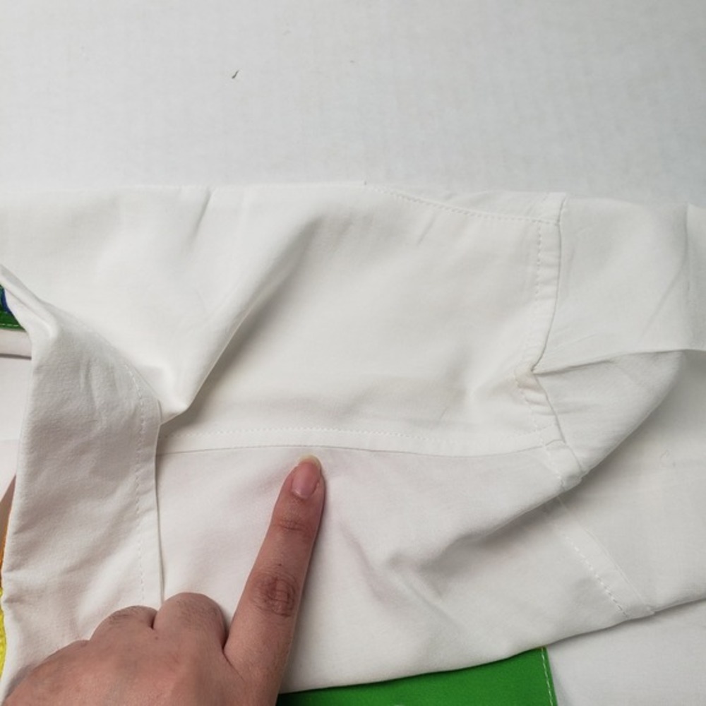 Tipsy Elves Button Down Shirt Mens Large White Rainbow PRIDE Pocket Fanny‎ Pack - Picture 11 of 16